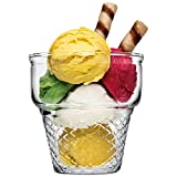 Topkapi 251.064 Croissants - Set de 6 vasos para helado, yogur, sorbete, helado, apilables